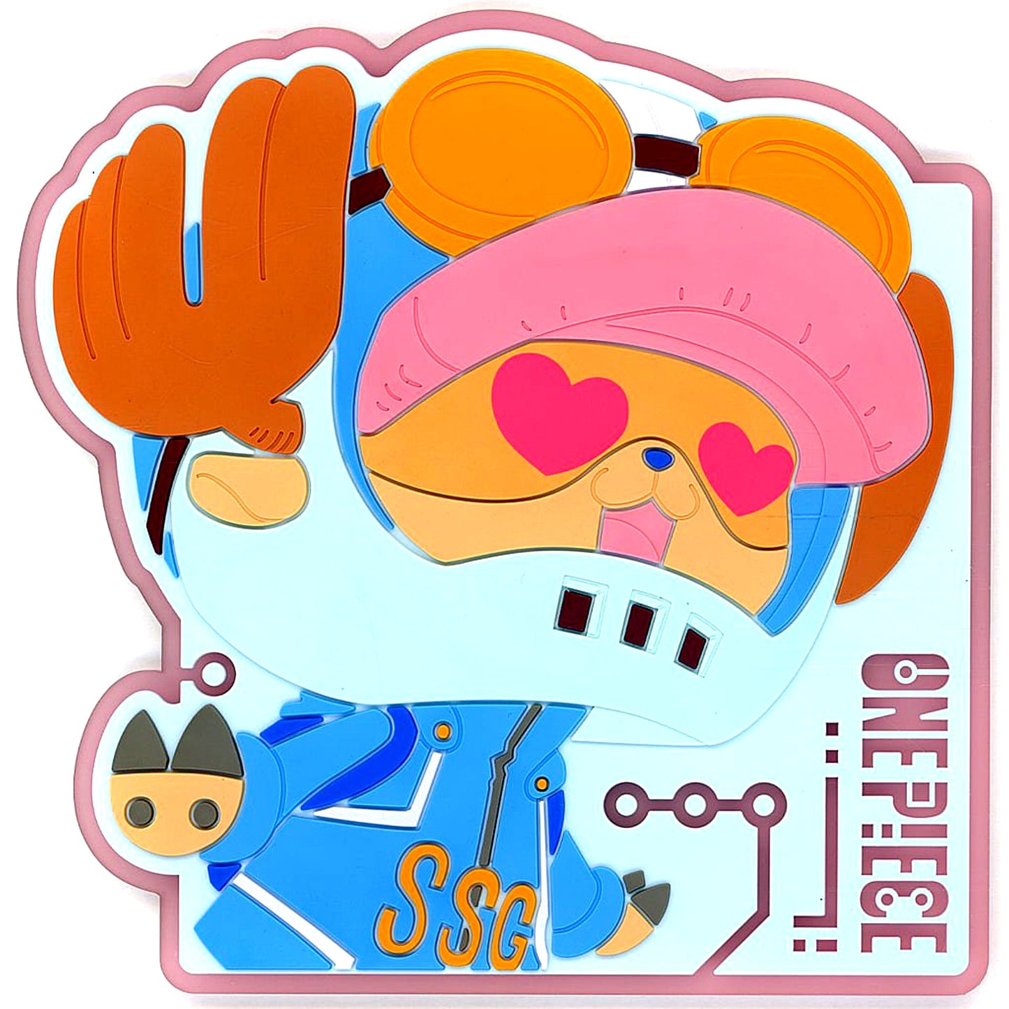 One Piece Tony Tony Chopper Ichiban Kuji Future Island Egghead Rubber Coaster Prize J [USED]