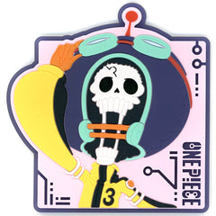 One Piece Brook Ichiban Kuji Future Island Egghead Rubber Coaster Prize J [USED]