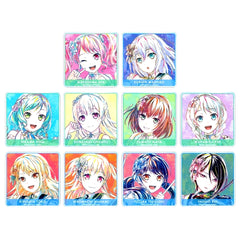 Set of 10 BanG Dream Girls Band Party Trading Ani-Art Part 5 Acrylic Coaster Ver.C [USED]