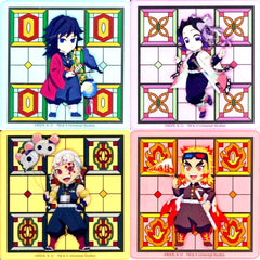 All Characters Set of 4 Coaster Set Demon Slayer Universal Studios Japan Ltd [USED]