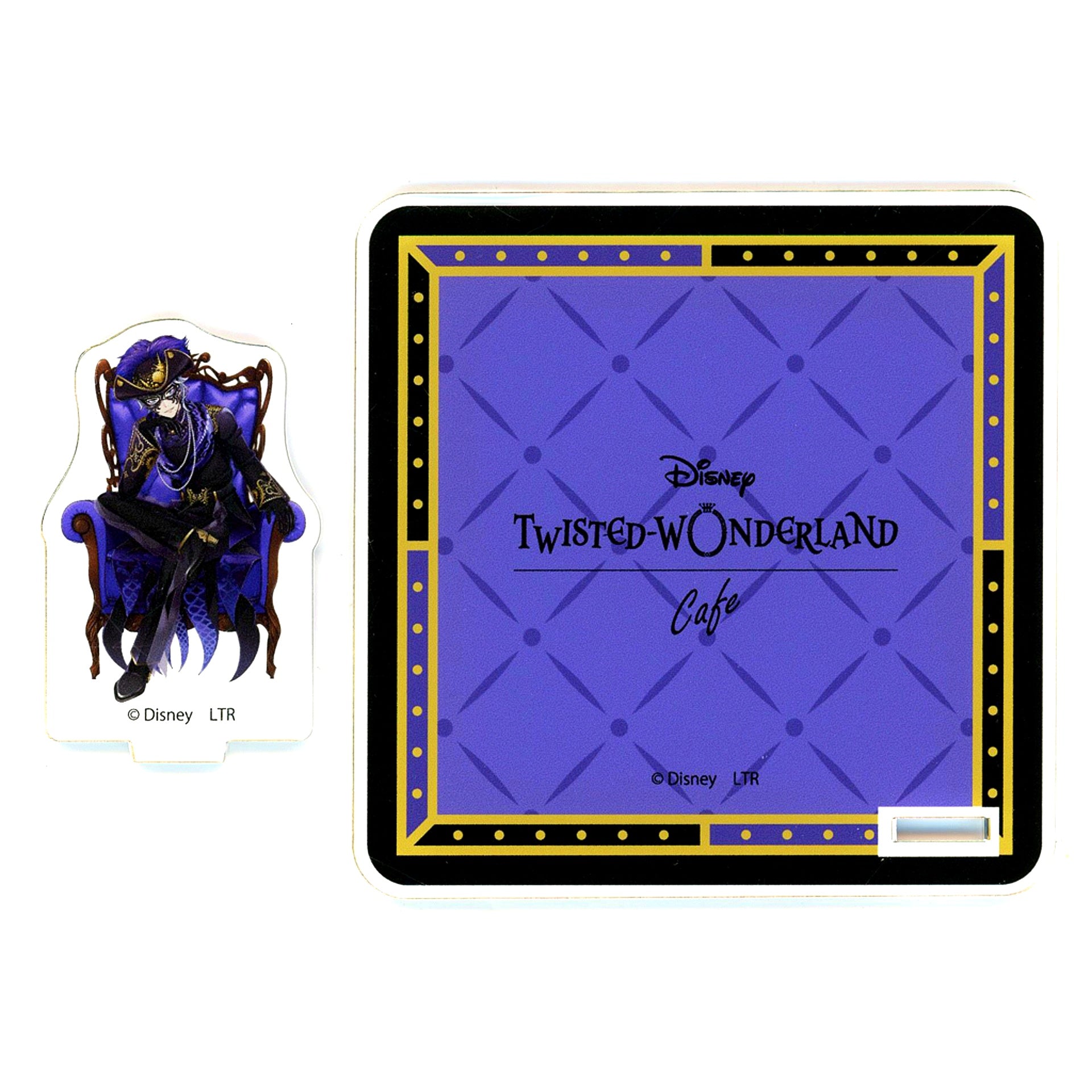 Azul Ashengrotto Glorious Masquerade Acrylic Stand Coaster Disney Twisted Wonderland x OH MY CAFE 2024 [USED]