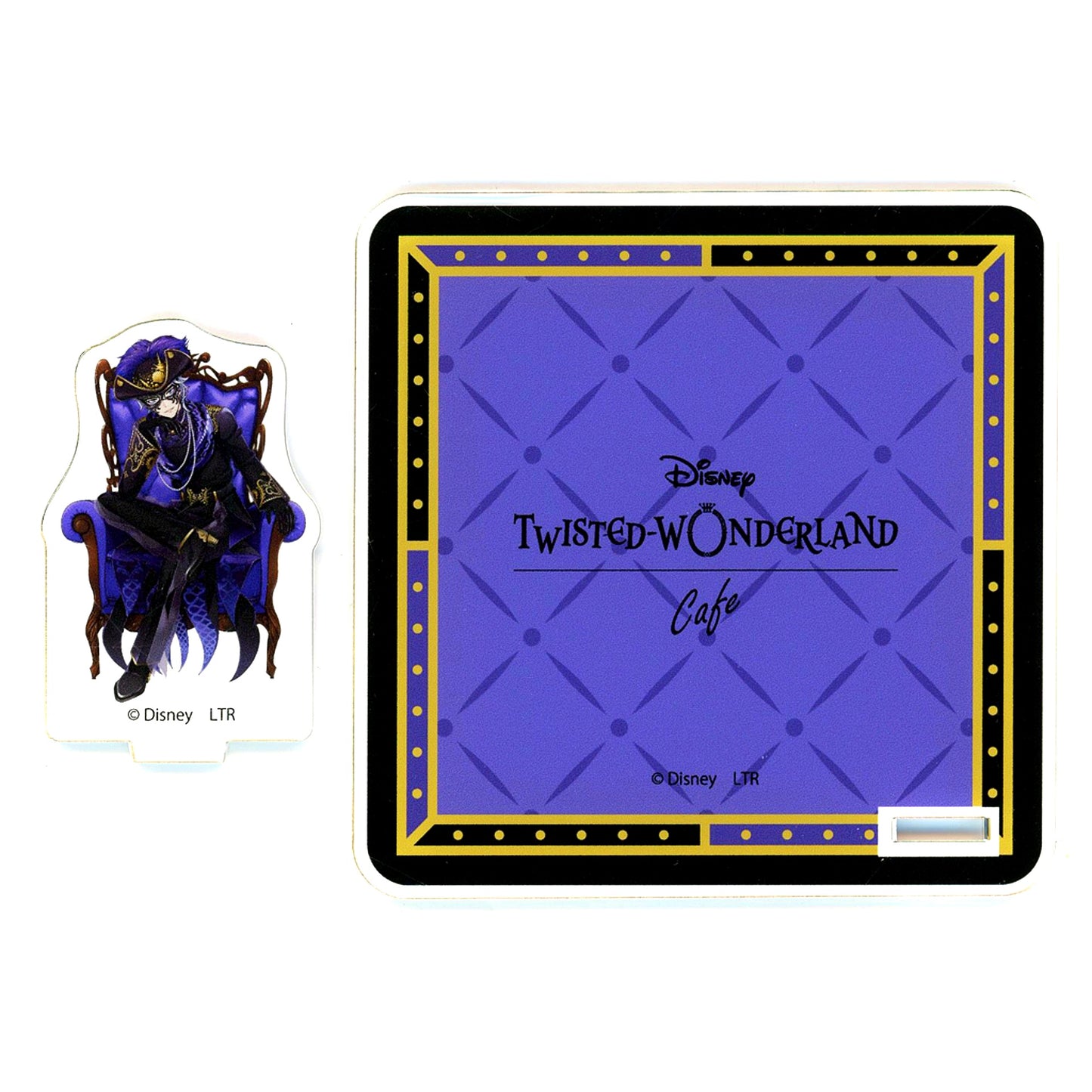 Azul Ashengrotto Glorious Masquerade Acrylic Stand Coaster Disney Twisted Wonderland x OH MY CAFE 2024 [USED]