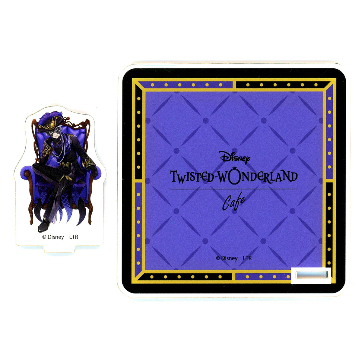 Azul Ashengrotto Glorious Masquerade Acrylic Stand Coaster Disney Twisted Wonderland x OH MY CAFE 2024 [USED]