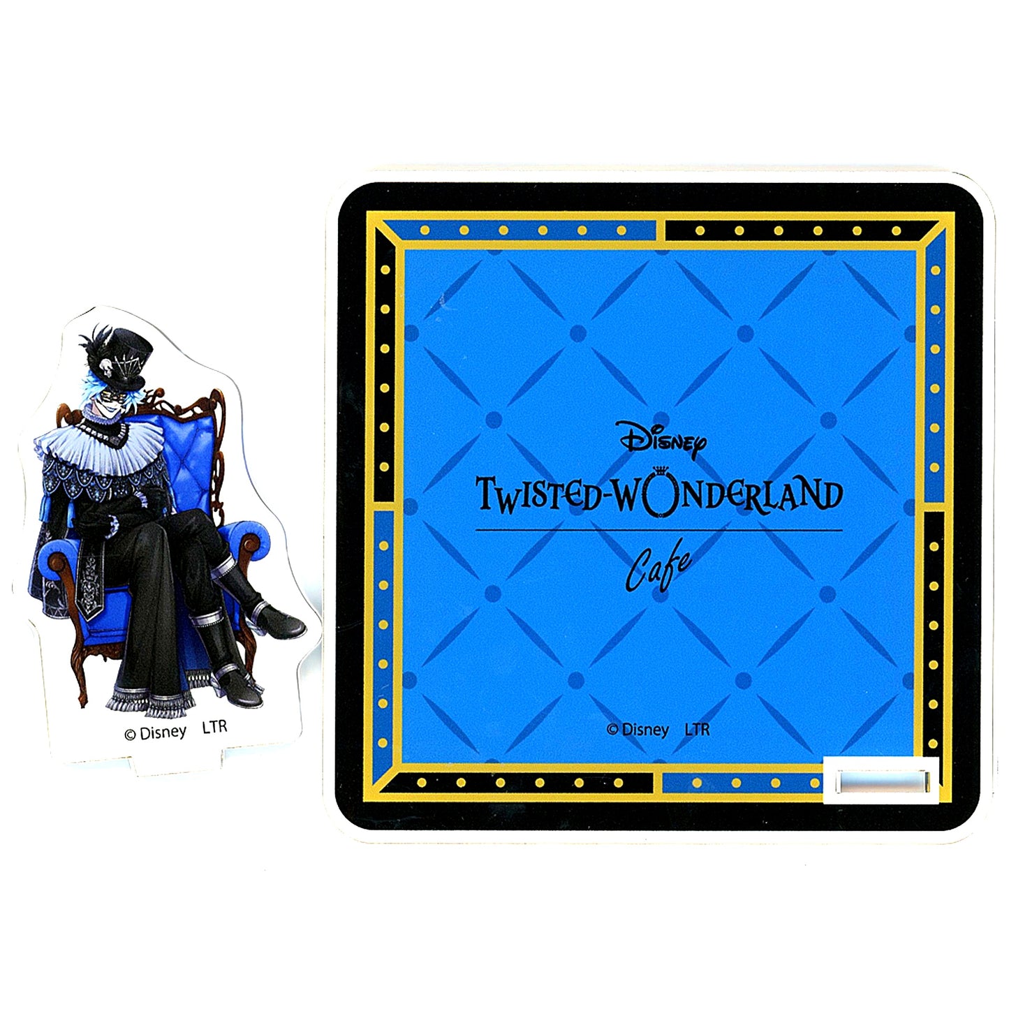 Idia Shroud Glorious Masquerade Acrylic Stand Coaster Disney Twisted Wonderland x OH MY CAFE 2024 [USED]