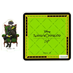 Silver Glorious Masquerade Acrylic Stand Coaster Disney Twisted Wonderland x OH MY CAFE 2024 [USED]