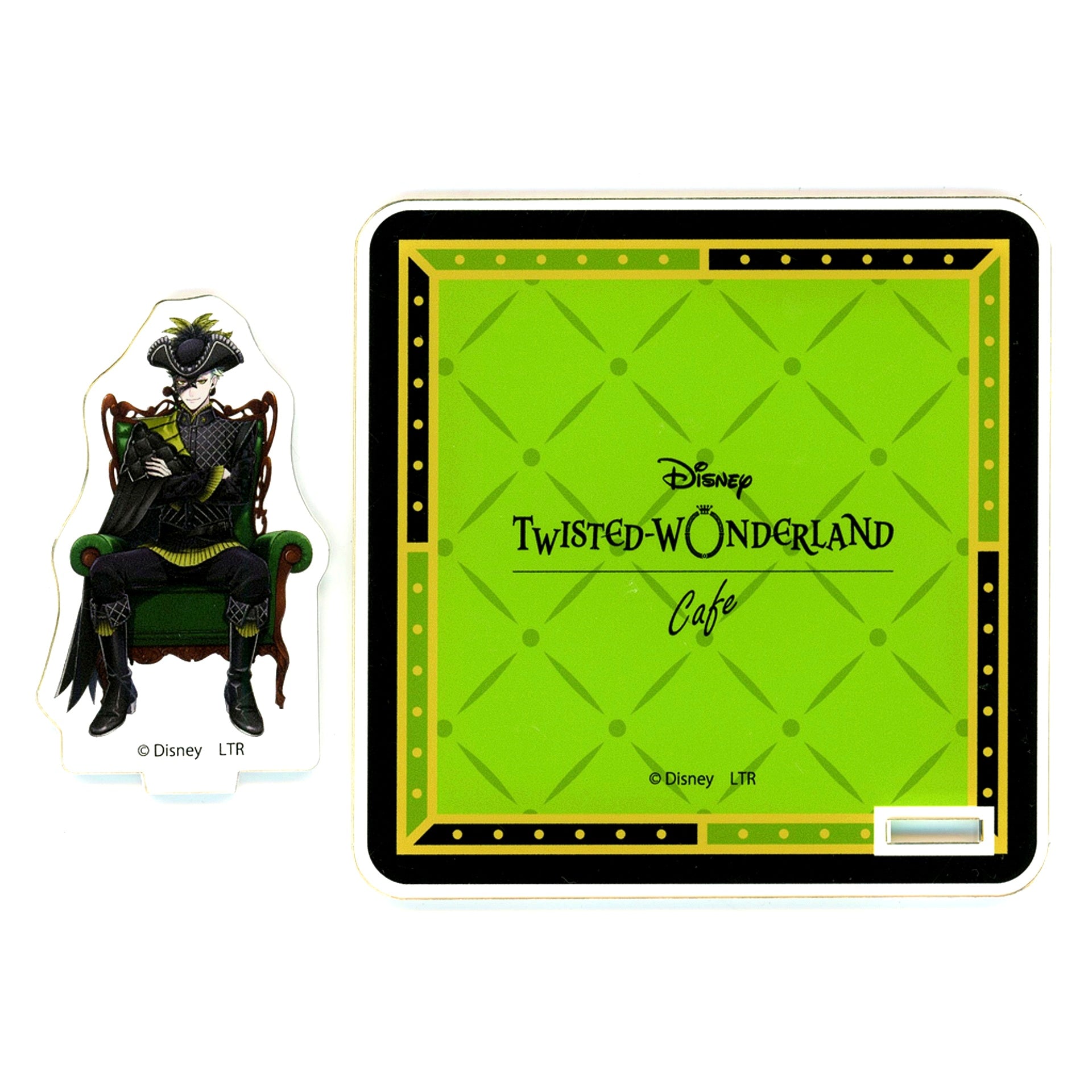 Sebek Zigvolt Glorious Masquerade Acrylic Stand Coaster Disney Twisted Wonderland x OH MY CAFE 2024 [USED]