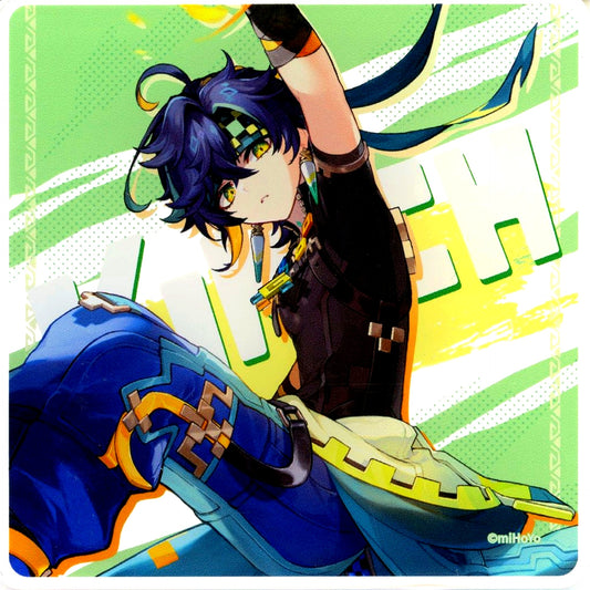 Kinich Genshin Acrylic Coaster Gratte animatecafe Dash to the Scorching Natlan Menu Paid Bonus [USED]
