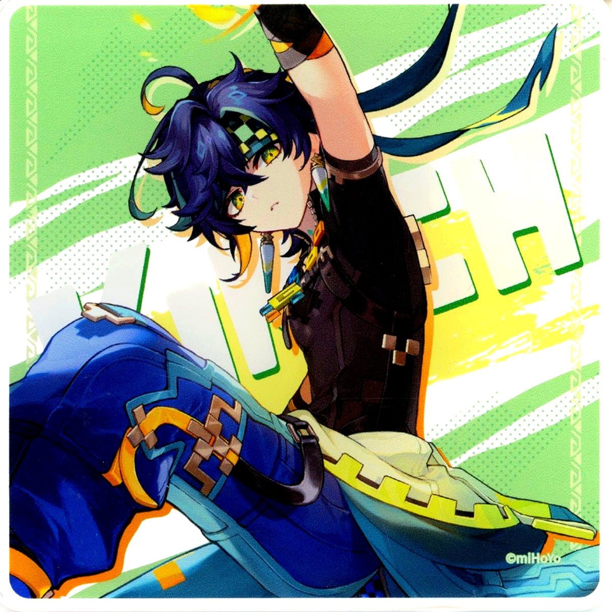 Kinich Genshin Acrylic Coaster Gratte animatecafe Dash to the Scorching Natlan Menu Paid Bonus [USED]