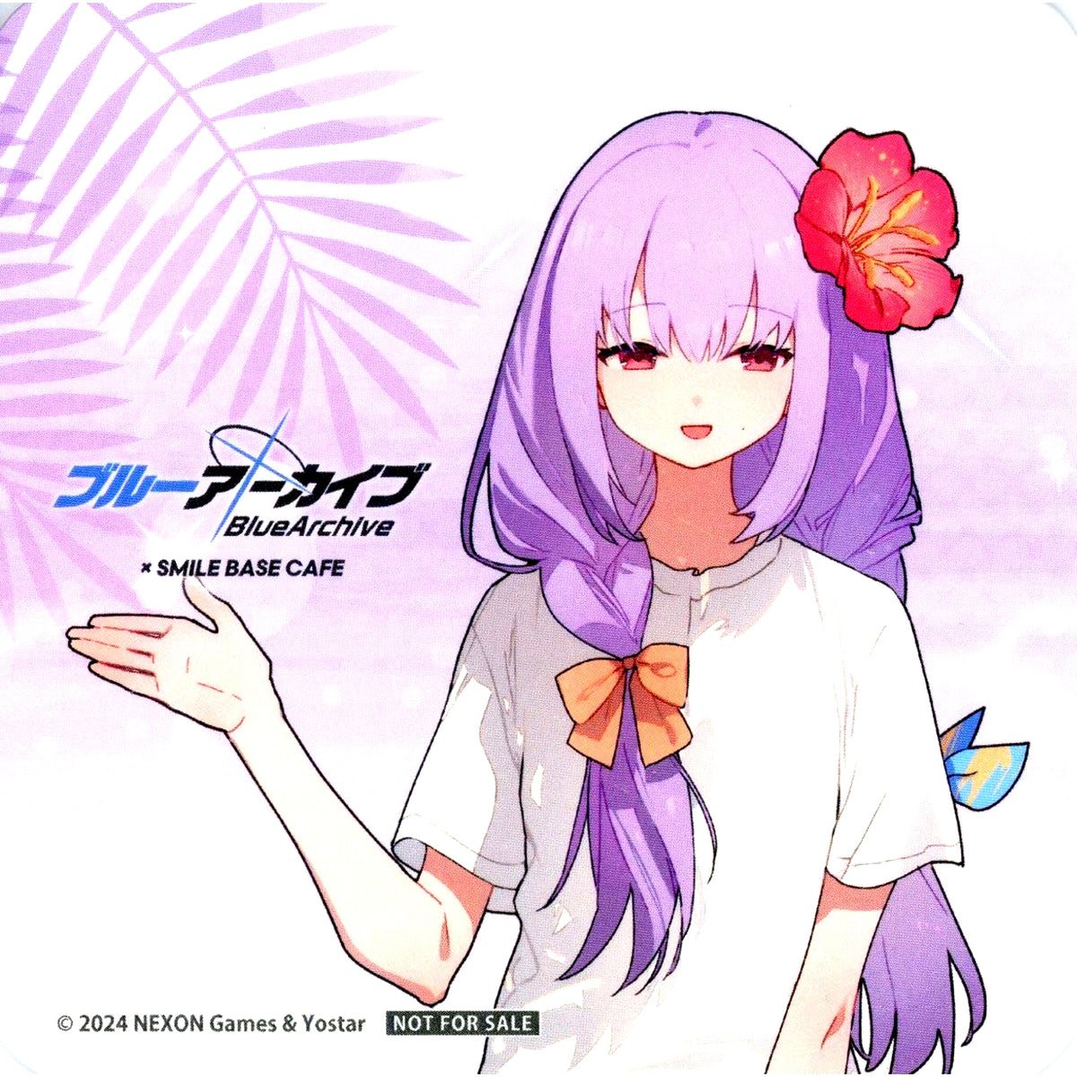 Atsuko Hakari Coaster Blue Archive 3.5th Anniversary Cafe in SMILE BASE CAFE Collabo Menu Order Bonus [USED]