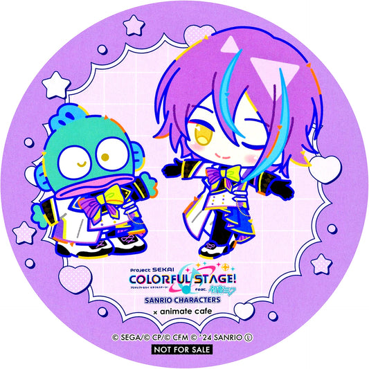 Rui Kamishiro and Hangyodon Coaster Project Sekai Colorful Stage feat. Hatsune Miku x Sanrio Characters x animate cafe Menu Order Bonus [USED]
