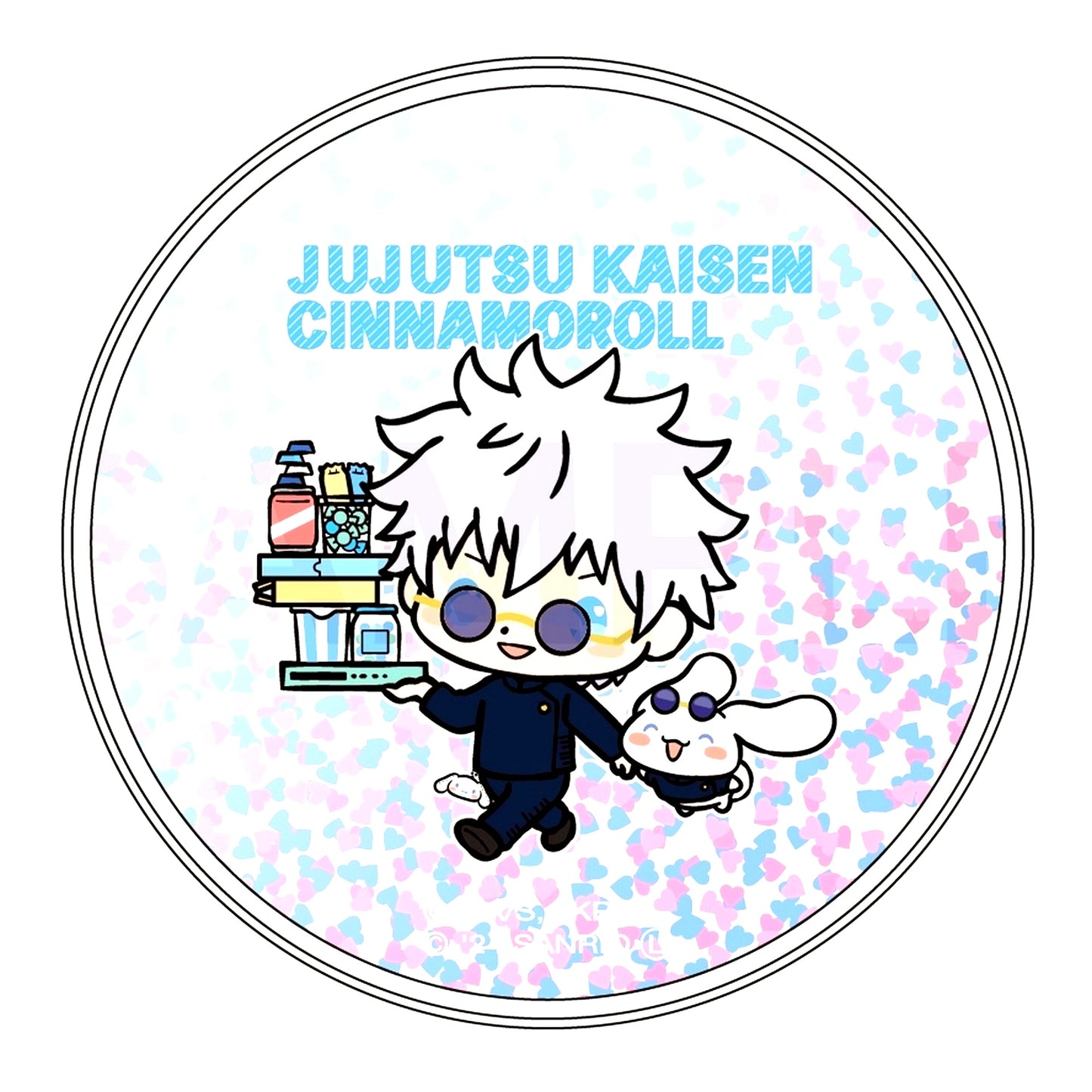 Satoru Gojo & Cinnamoroll Glitter Coaster Jujutsu Kaisen Season 2 Hidden Inventory Premature Death x Sanrio Characters [USED]