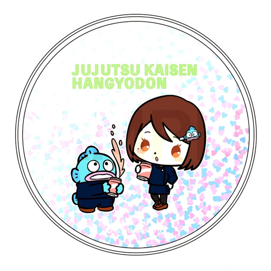 Shoko Ieiri & Hangyodon Glitter Coaster Jujutsu Kaisen Season 2 Hidden Inventory Premature Death x Sanrio Characters [USED]