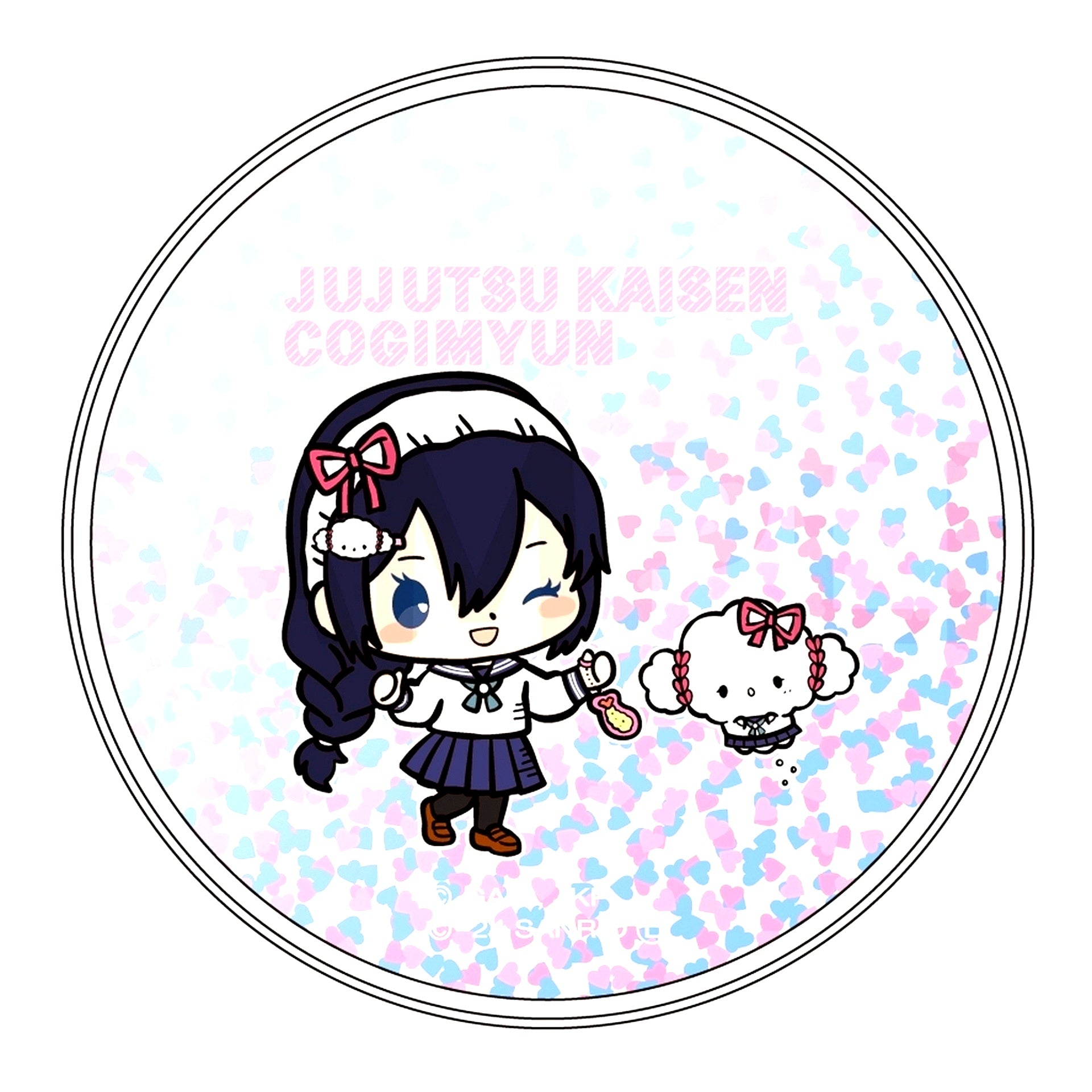 Riko Amanai & Cogimyun Glitter Coaster Jujutsu Kaisen Season 2 Hidden Inventory Premature Death x Sanrio Characters [USED]