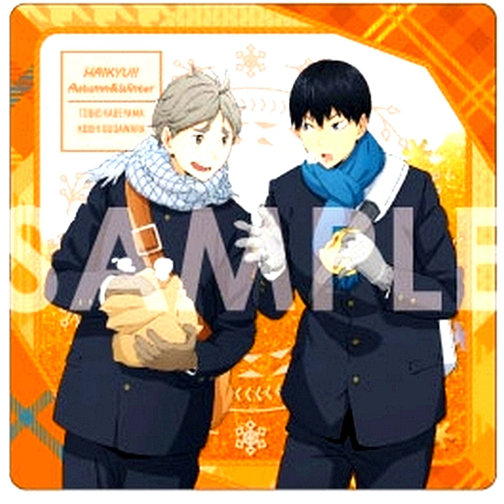 Kageyama and Sugawara 2. Kira Kira Staple Collection Haikyu!! [USED]