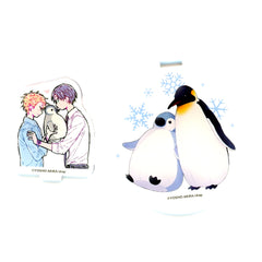 Kaoru Kanzawa Kazuki Hara Akira Yoshio Red Thread Series Coaster with Acrylic Stand Ikebukuro Limited VIP Seat Bonus [USED]