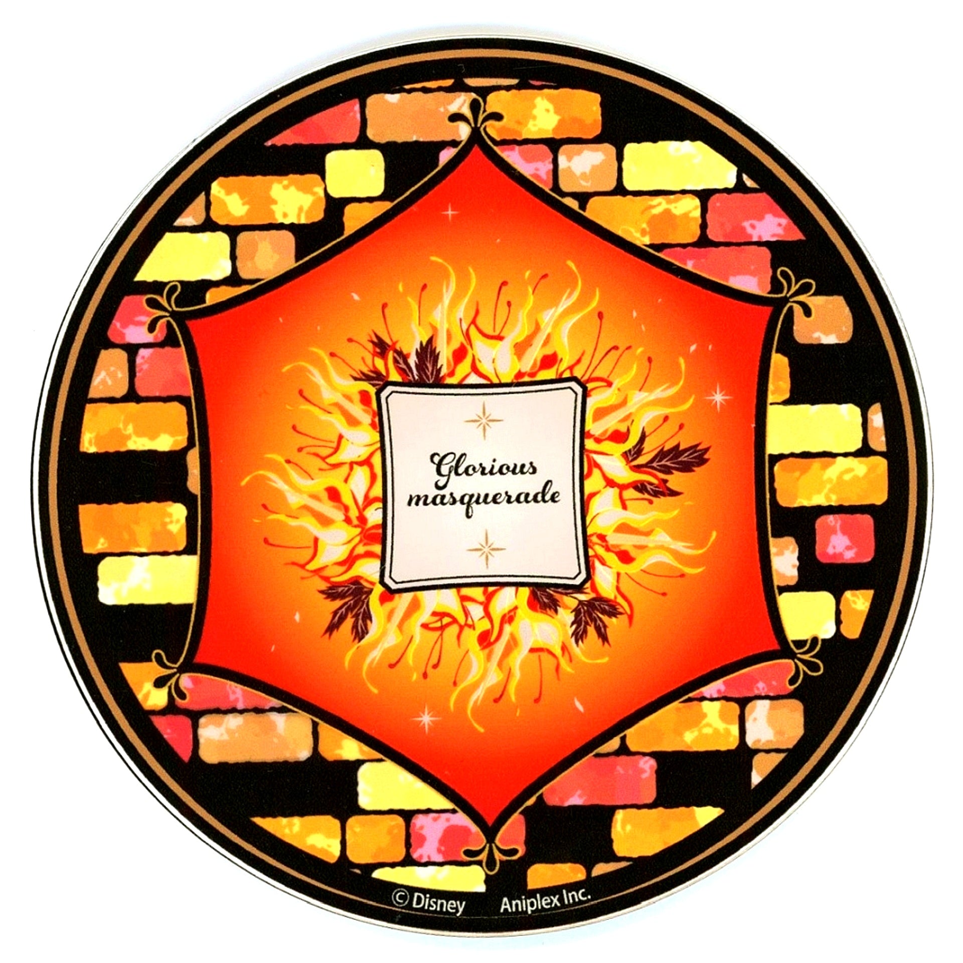 Glorious Masquerade Ver. B Stained Glass Style Acrylic Coaster Disney Twisted Wonderland Premium Halloween POP UP SHOP [USED]