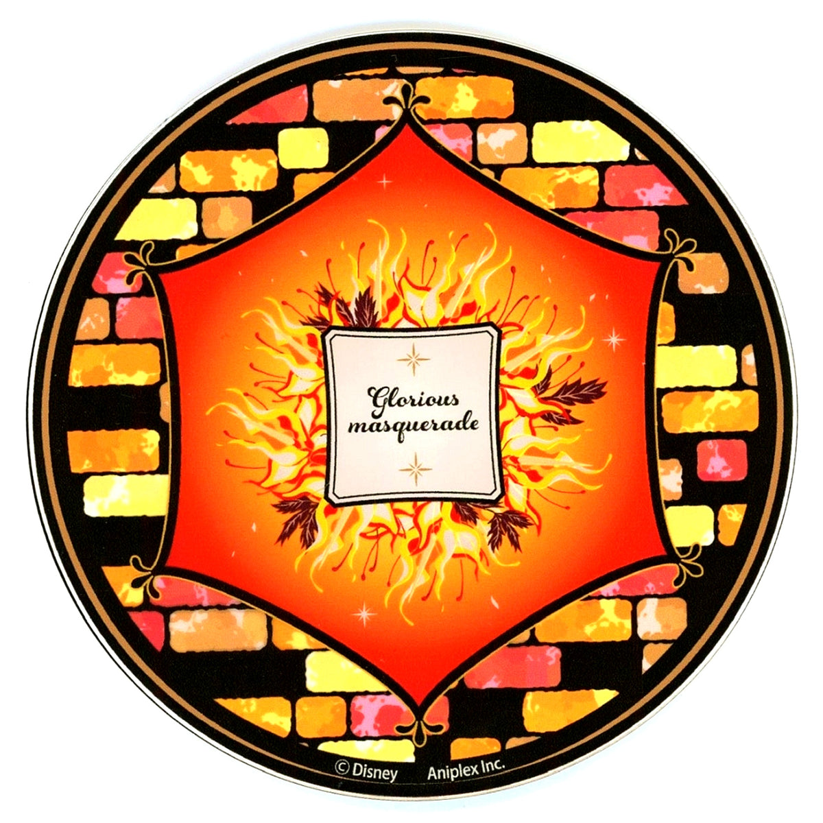 Glorious Masquerade Ver. B Stained Glass Style Acrylic Coaster Disney Twisted Wonderland Premium Halloween POP UP SHOP [USED]