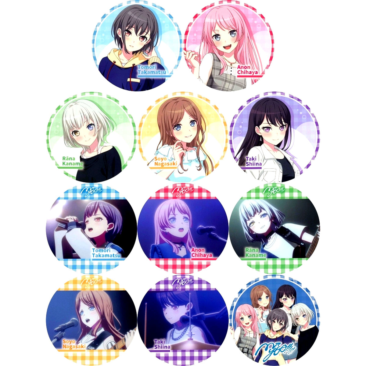 Set of 11 Paper Coaster BanG Dream! It's MyGO!!!!! Atre Akihabara Bonus [USED]