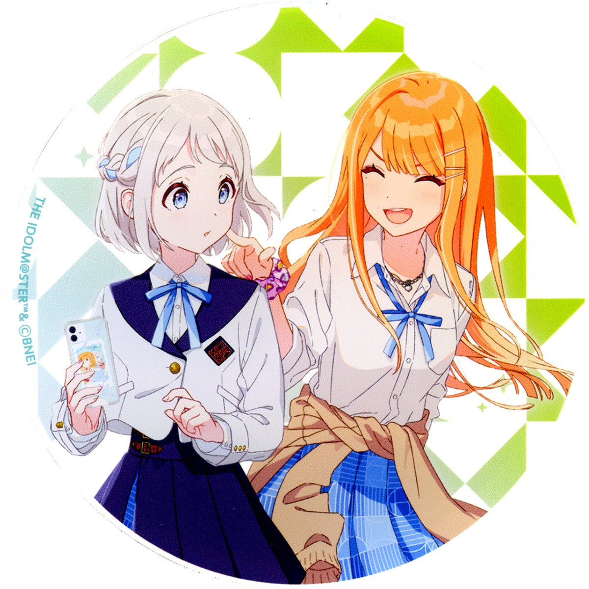 Lilja Katsuragi & Sumika Shiun Gakuen Idolmaster x Karaoke Manekineko Acrylic Coaster [USED]