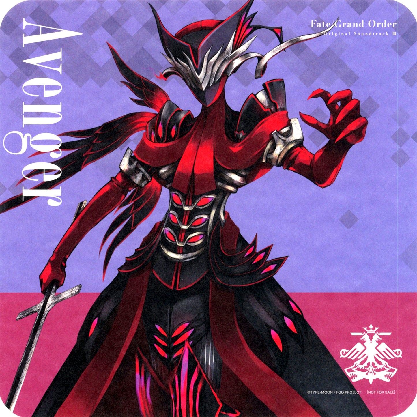 Avenger Antonio Salieri CD Fate/Grand Order Original Soundtrack III Animate Purchase Bonus Huge Coaster [USED]