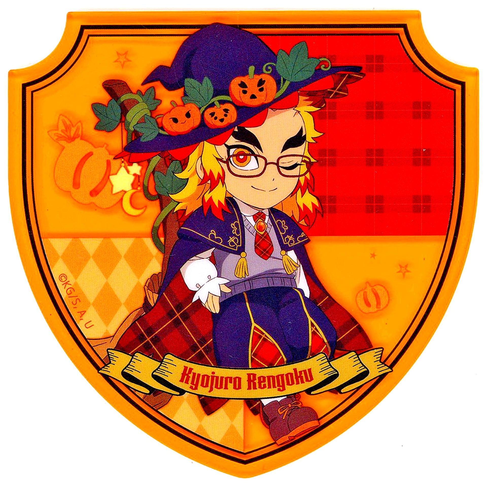 Kyojuro Rengoku Random Acrylic Coaster A Demon Slayer x ufotable Cafe Machi Asobi CAFE x ufotable DINING Halloween Event 2024 [USED]