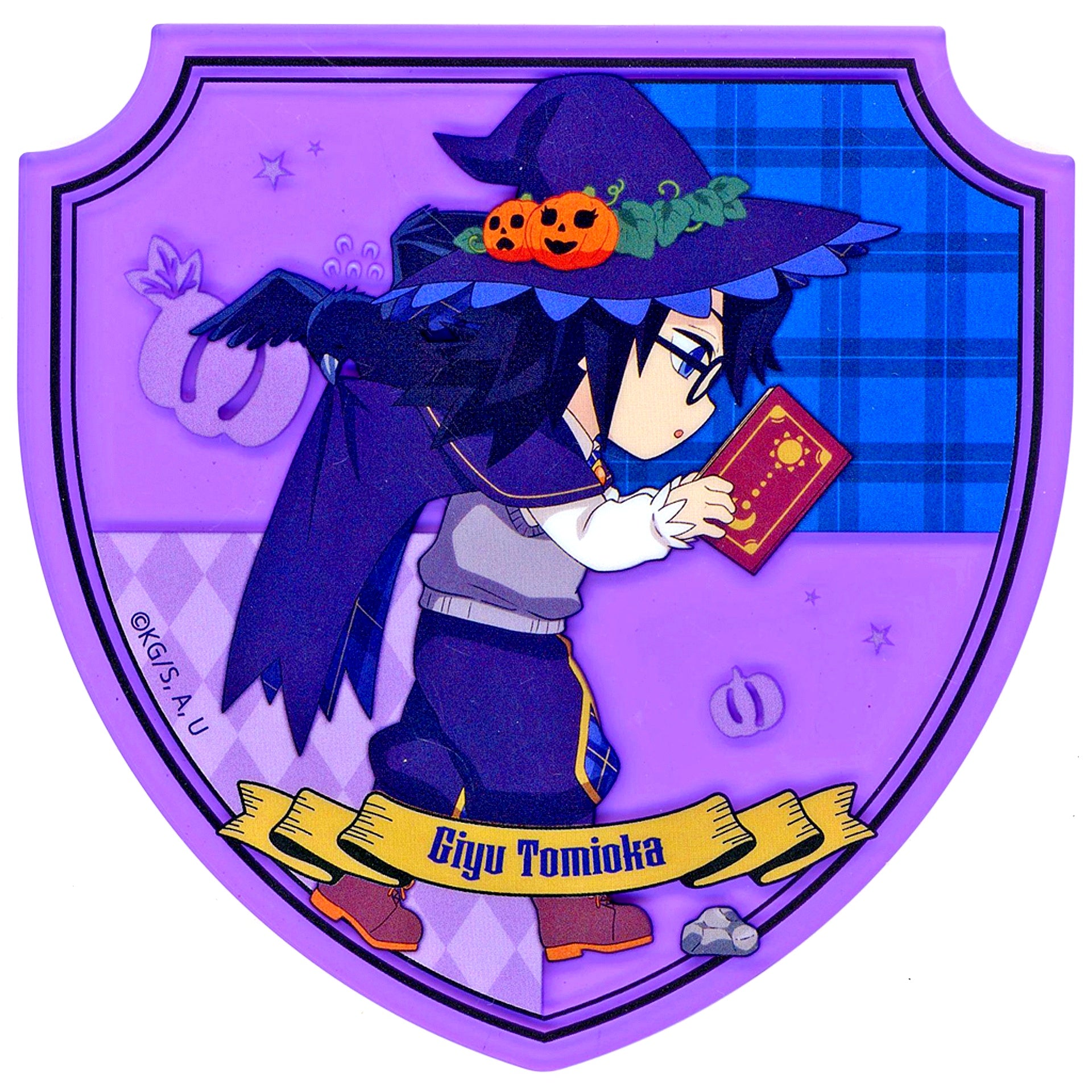 Giyu Tomioka Random Acrylic Coaster B Demon Slayer x ufotable Cafe Machi Asobi CAFE x ufotable DINING Halloween Event 2024 [USED]