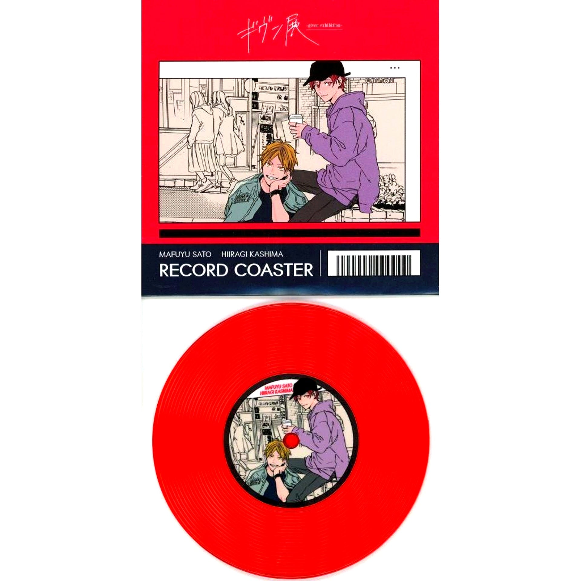Hiiragi Kashima & Mafuyu Sato Record Style Coaster Original Edition Given Exhibition [USED]