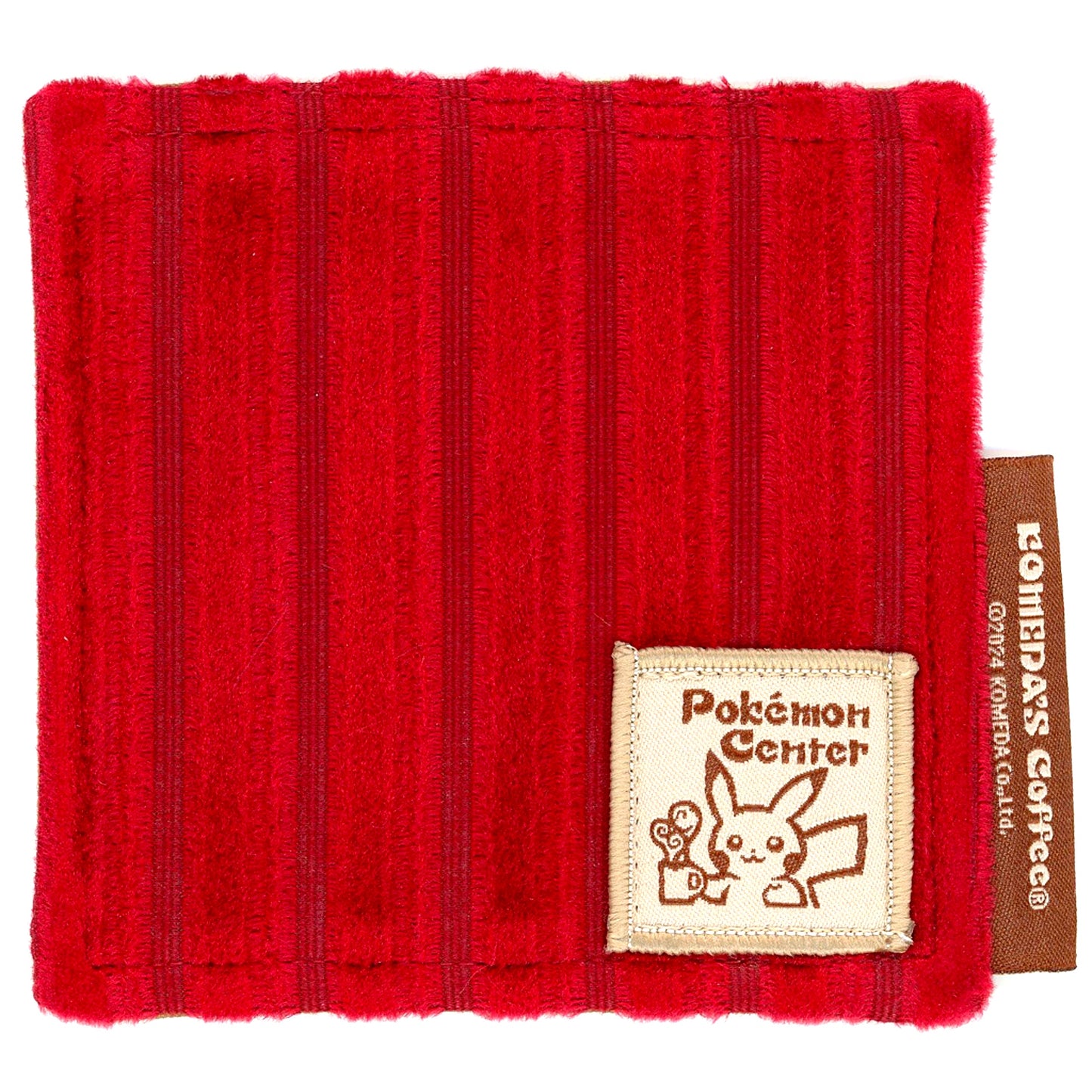 Pikachu Komeda Coffee Shop Sofa Pattern Fabric Coaster Pokemon Komeda Coffee Shop x Pokemon Center Nagoya Pokemon Center Limited [USED]