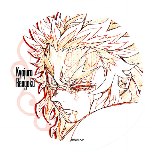 Kyojuro Rengoku Demon Slayer The Movie Mugen Train Arc Screening 4th Anniversary Flame Hashira Kyojuro Rengoku Cafe x ufotable Cafe x Machi Asobi CAFE x ufotable DINING x ufotable CINEMA Original Art Ceramic Coaster [USED]