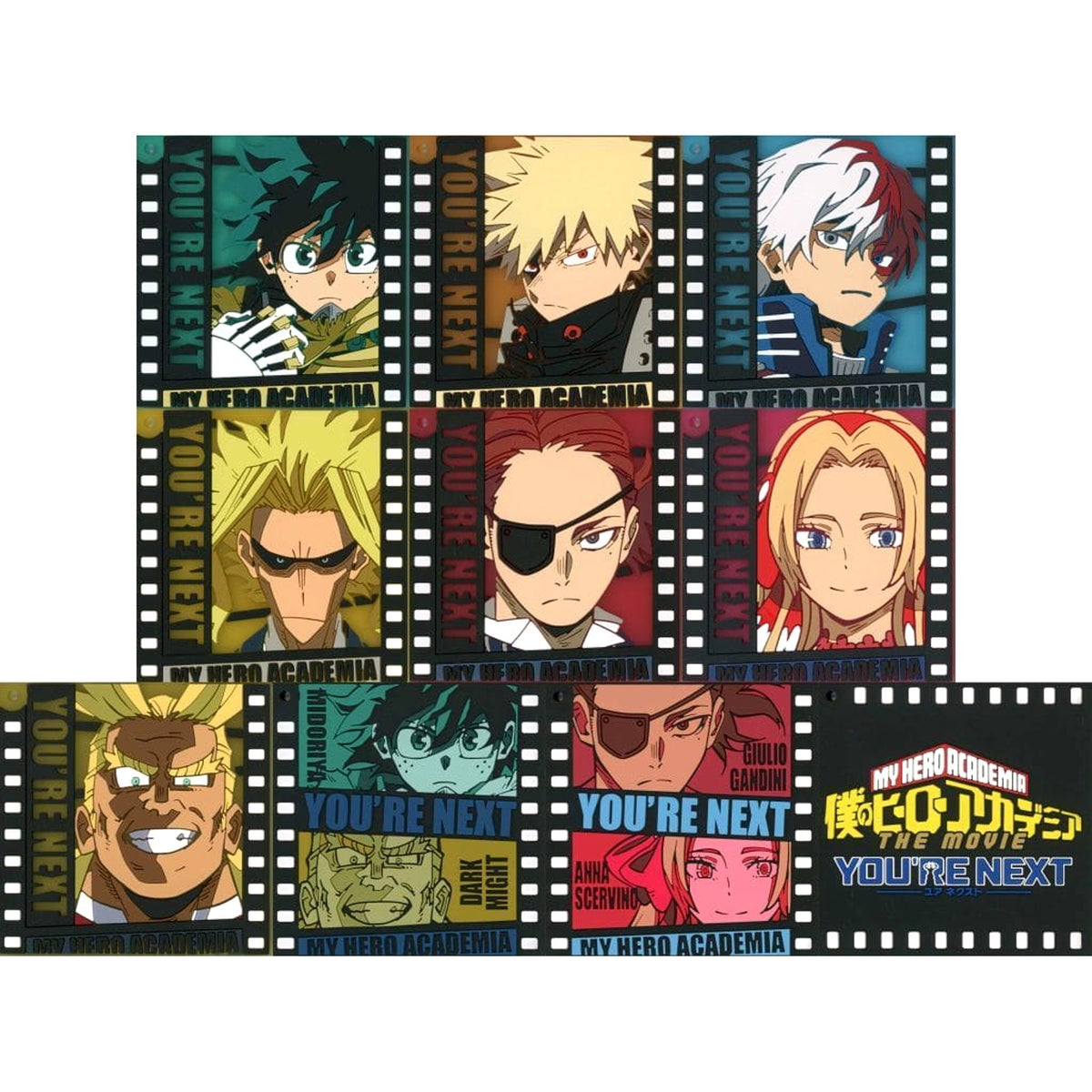 My Hero Academia Izuku Midoriya & Others All 10 Types Set Ichiban Kuji You're Next Rubber Coaster Prize G [USED]