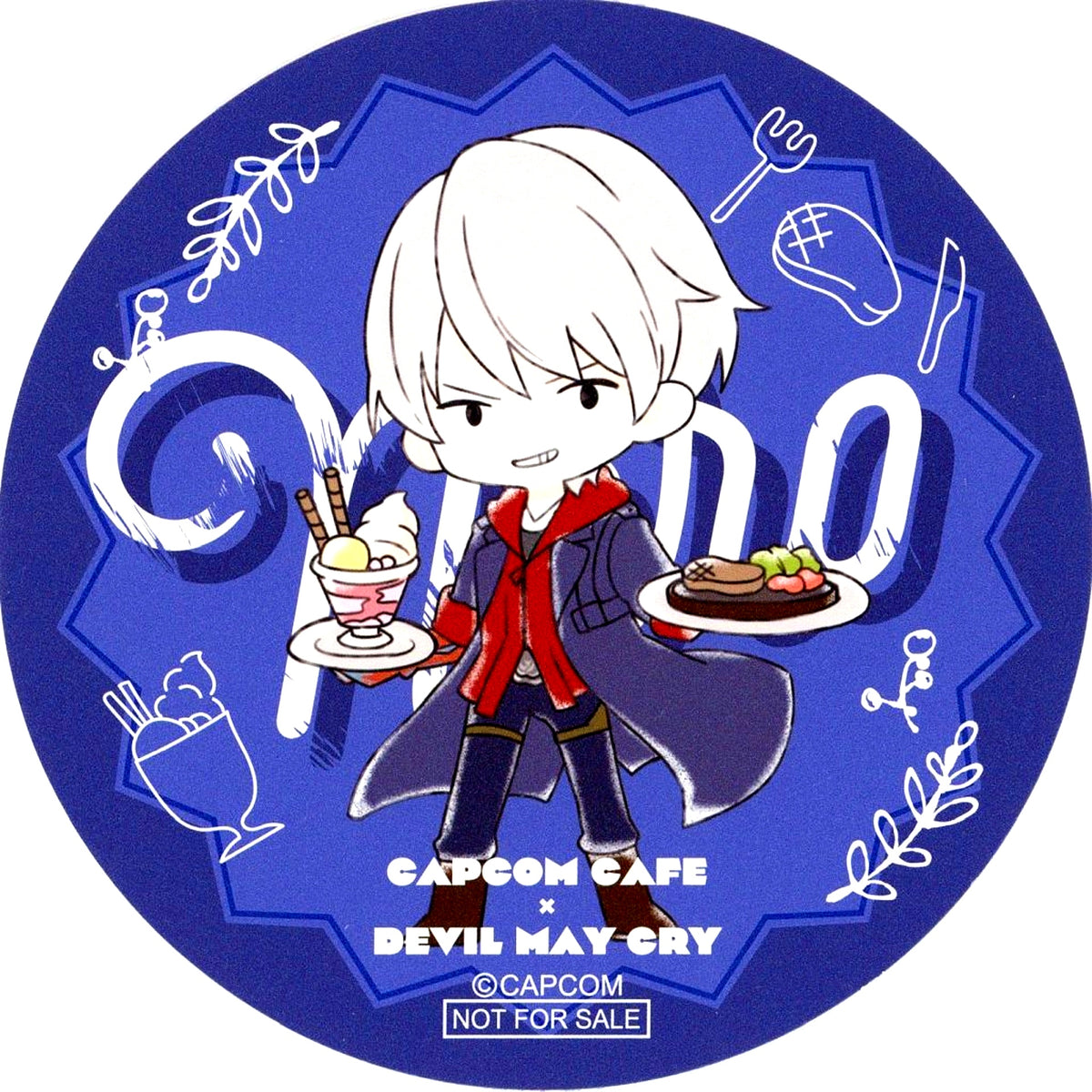 Nero Full Body Coaster CAPCOM CAFE x Devil May Cry Drink Order Bonus [USED]
