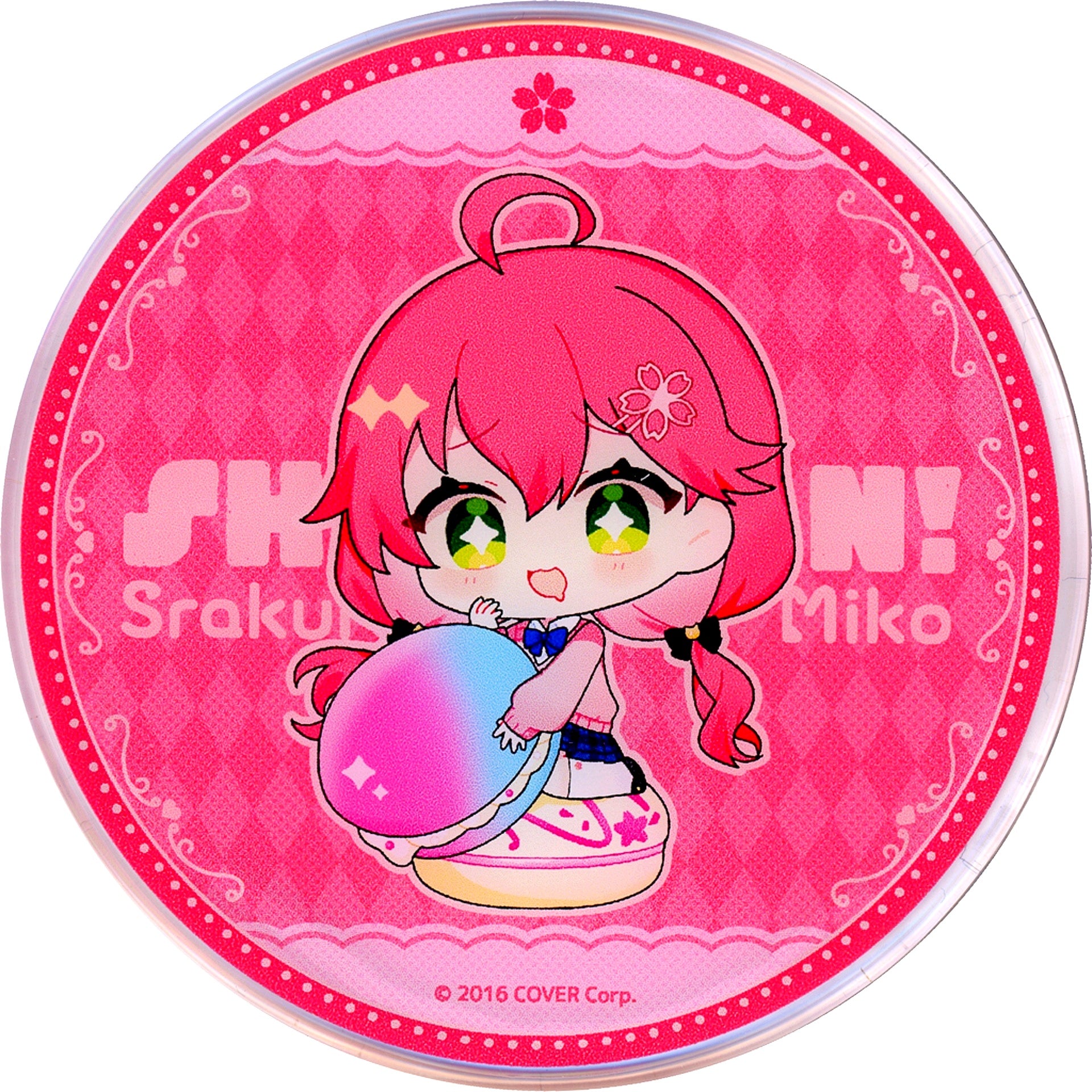 Sakura Miko Virtual YouTuber hololive Shiranaikoto Kenkyukai x SWEETS PARADISE PVC Coaster [USED]