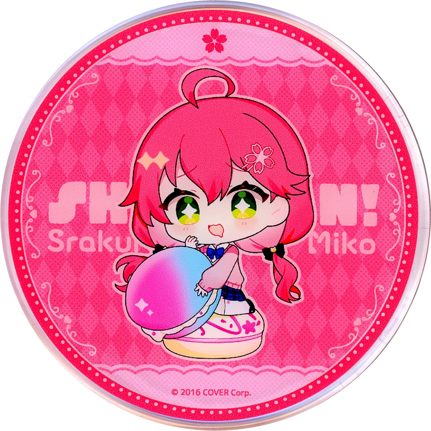Sakura Miko Virtual YouTuber hololive Shiranaikoto Kenkyukai x SWEETS PARADISE PVC Coaster [USED]