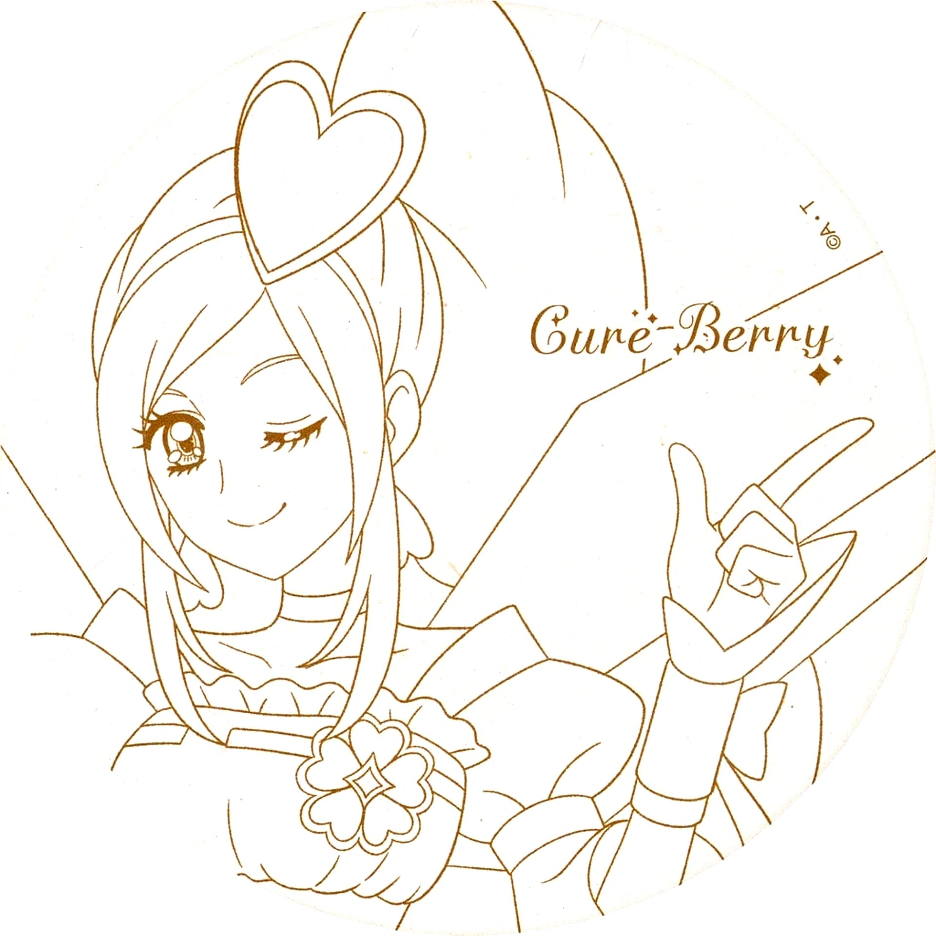 Cure Berry Ceramic Coaster All PreCure Exhibition 20th Anniversary Memories [USED]