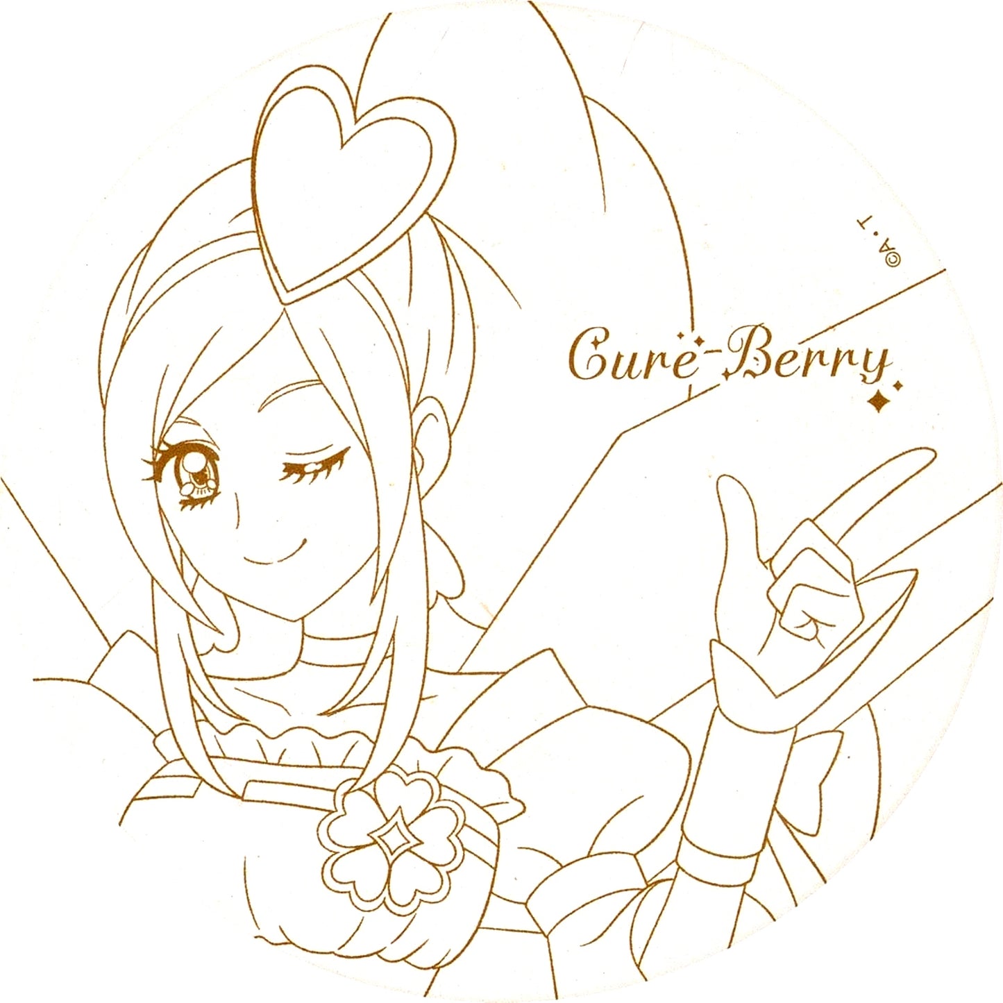 Cure Berry Ceramic Coaster All PreCure Exhibition 20th Anniversary Memories [USED]