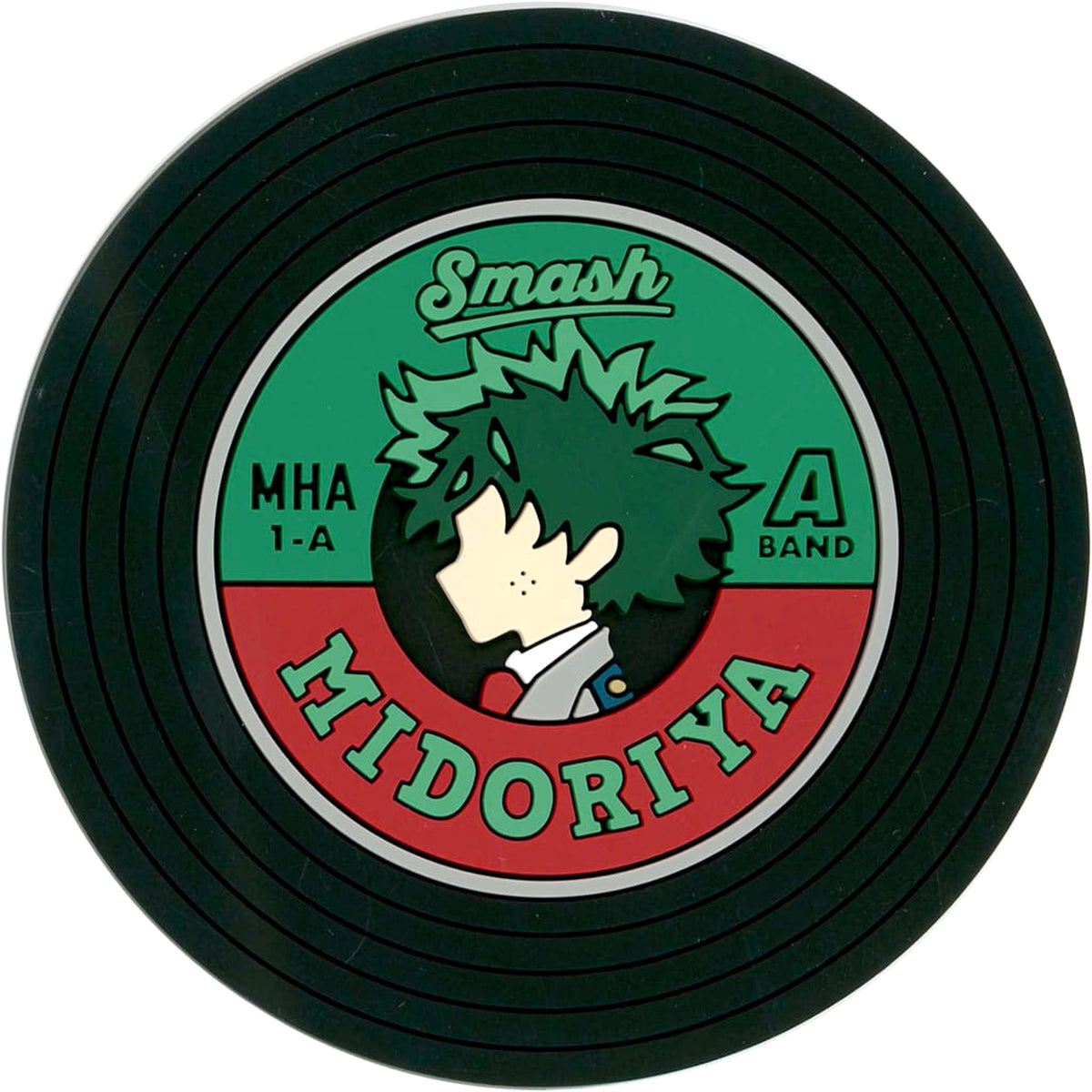 My Hero Academia Izuku Midoriya Ichiban Kuji Cultural Festival Begins!! Record Design Rubber Coaster Prize J [USED]