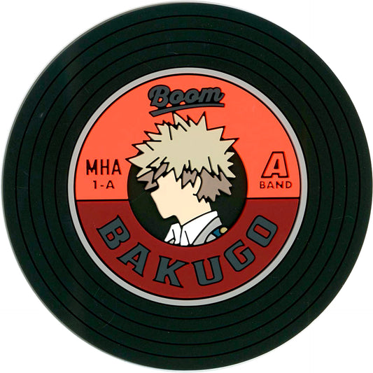 My Hero Academia Katsuki Bakugo Ichiban Kuji Cultural Festival Begins!! Record Design Rubber Coaster Prize J [USED]