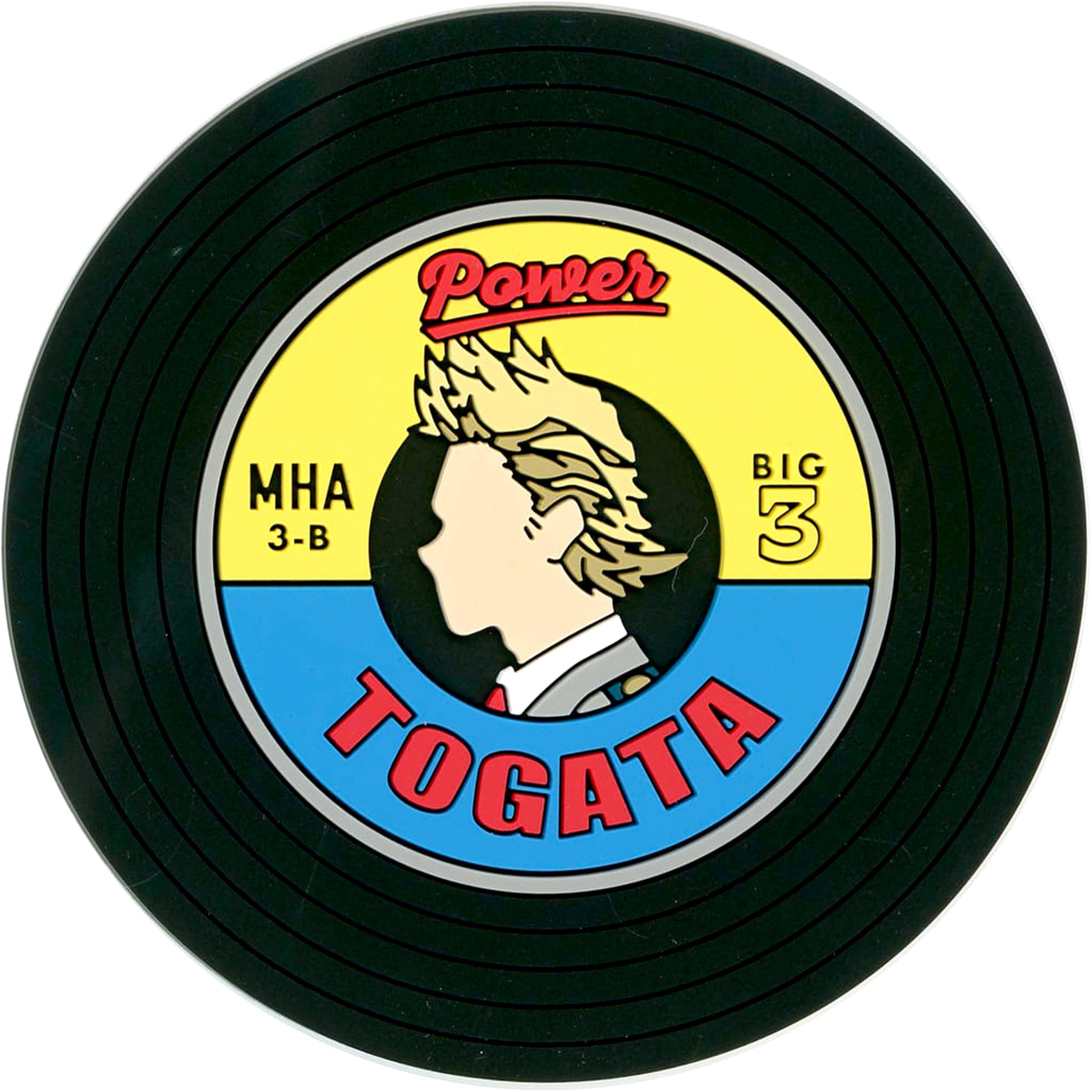 My Hero Academia Mirio Togata Ichiban Kuji Cultural Festival Begins!! Record Design Rubber Coaster Prize J [USED]