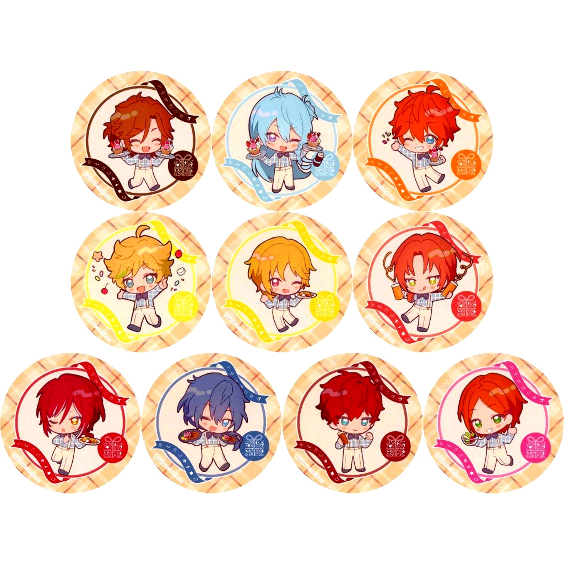 Set of 10 Coaster Group A Ensemble Stars ENSEMBLE HOLIDAY x animatecafe Collabo Menu Order Bonus [USED]