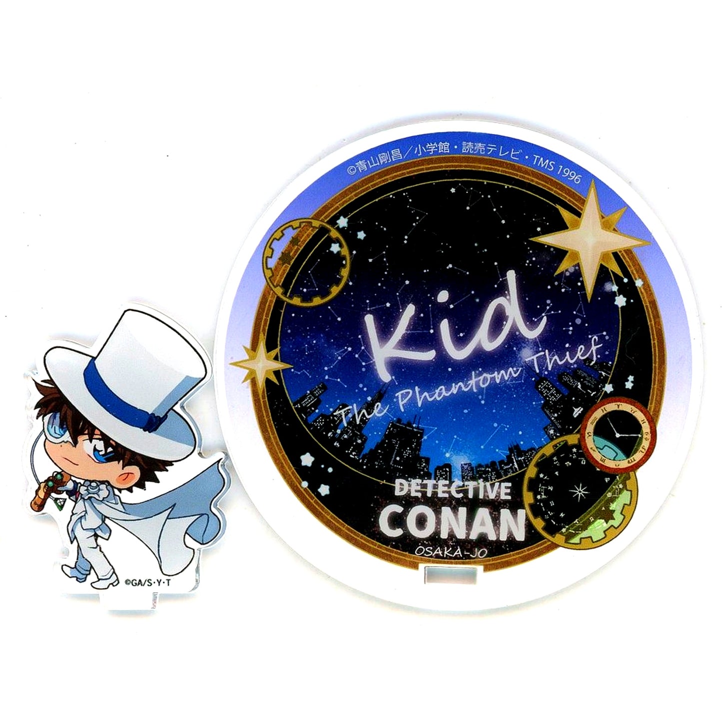 Kaito Kid Summer Vacation Detective Conan Osaka Castle Honjin SPECIAL SHOP 2024 Acrylic Stand Coaster [USED]