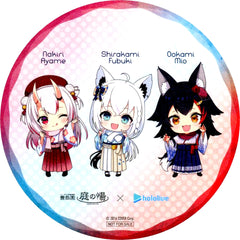 Group Mini Chara Hakama Virtual YouTuber hololive Irohanihohetto Ayafubumi x Toshimaen Niwa no Yu Dessert Order Bonus Original Coaster [USED]