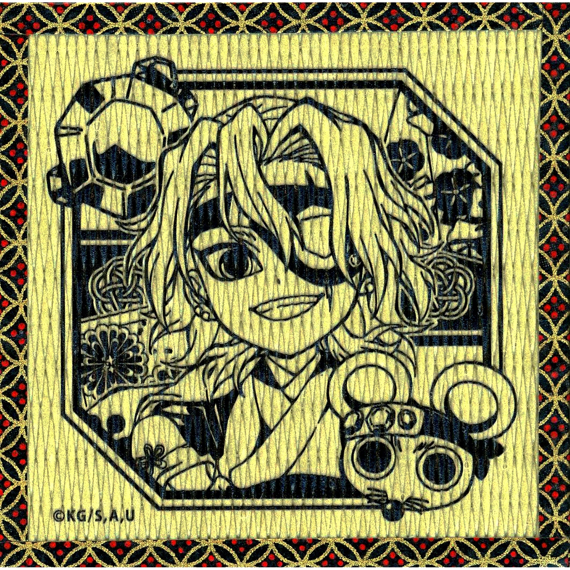 Tengen Uzui Tatami Coaster Demon Slayer x ufotable Cafe x Machi Asobi CAFE Tengen Uzui Birthday Festival 2024 [USED]