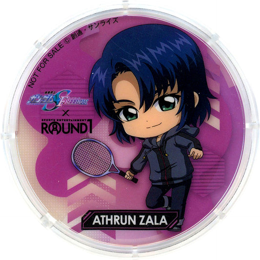 Athrun Zala Acrylic Coaster Mobile Suit Gundam SEED FREEDOM x ROUND1 Collab Menu Popcorn Order Bonus Second Half [USED]