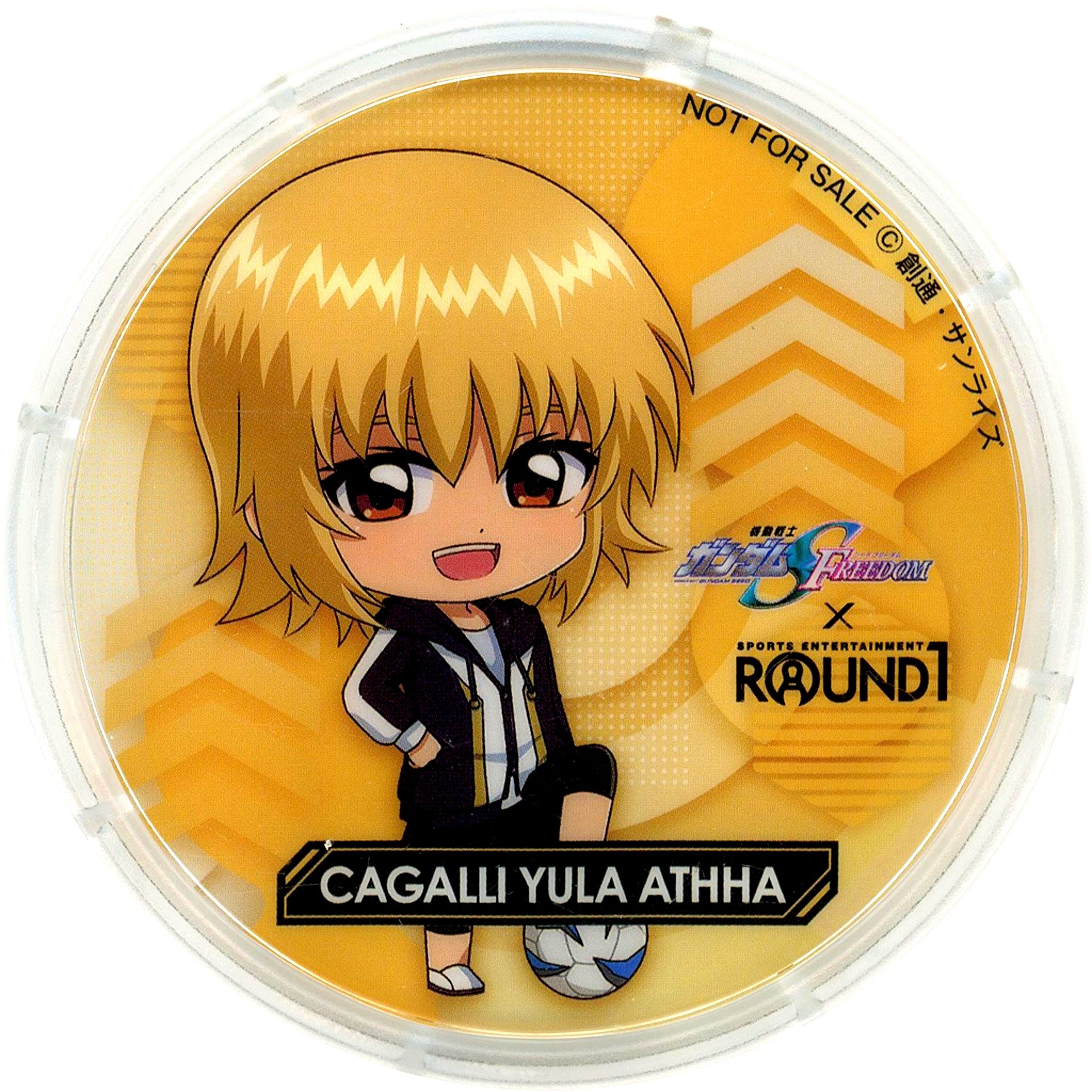 Cagalli Yula Athha Mobile Suit Gundam SEED FREEDOM x ROUND1 Collab Menu / Popcorn Order Bonus 2nd Half Acrylic Coaster [USED]