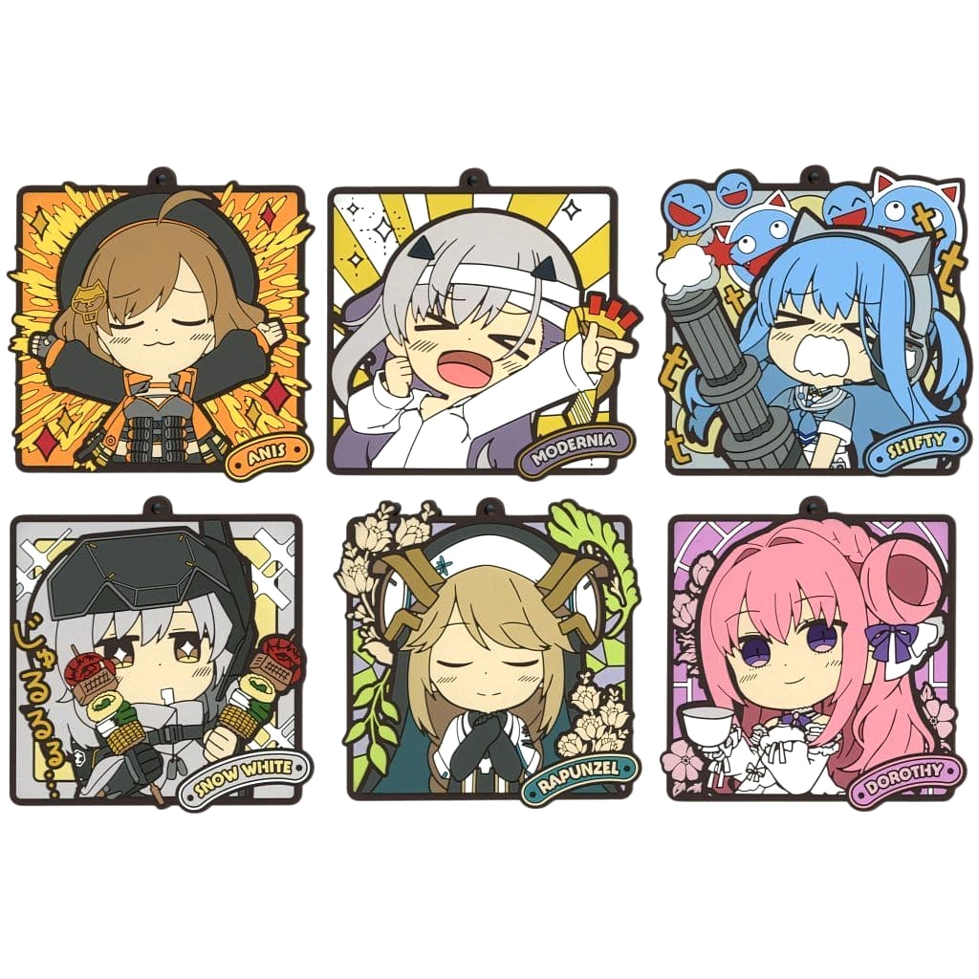 Goddess of Victory: Nikke Anis & Others All 6 Types Set Ichiban Kuji Chapter 4 Rubber Coaster Prize G [USED]