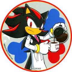 Shadow the Hedgehog Virtual YouTuber hololive Inugami Korone x Sonic the Hedgehog Sonicoro 2024 Collab Cafe Shadowkoro EDITION Collab Menu Order Bonus Original Coaster Vol.1 [USED]