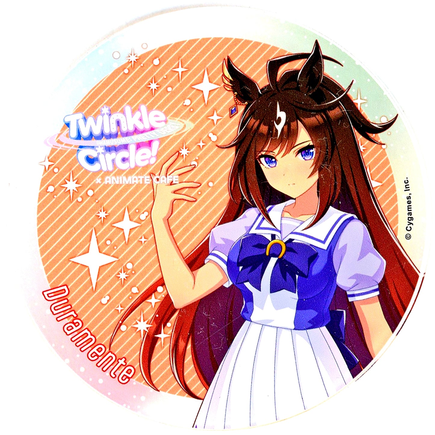 Duramente Uma Musume Pretty Derby Twinkle Circle animatecafe in INTEX Osaka Trading Acrylic Coaster Cafe Menu Paid Bonus [USED]
