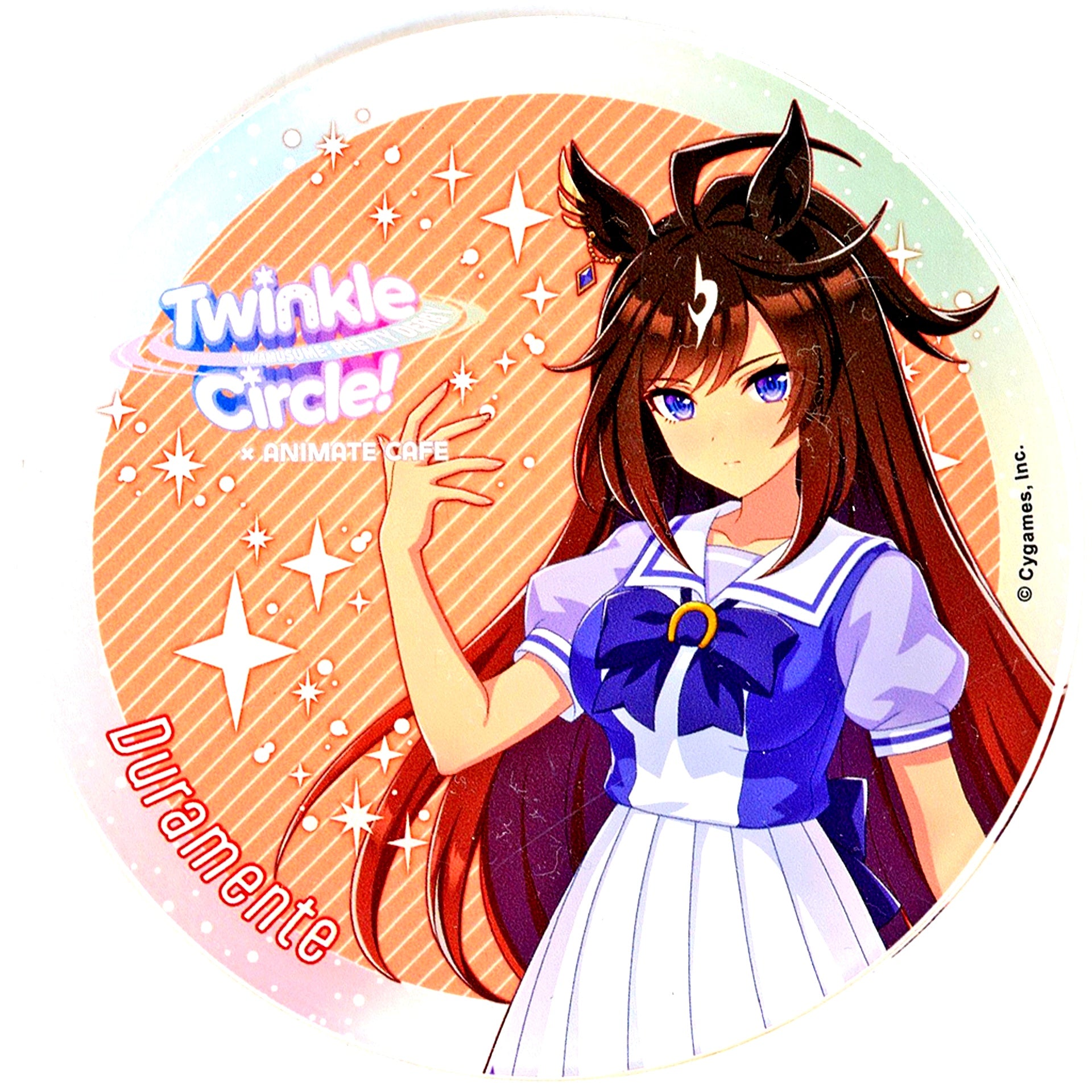 Duramente Uma Musume Pretty Derby Twinkle Circle animatecafe in INTEX Osaka Trading Acrylic Coaster Cafe Menu Paid Bonus [USED]