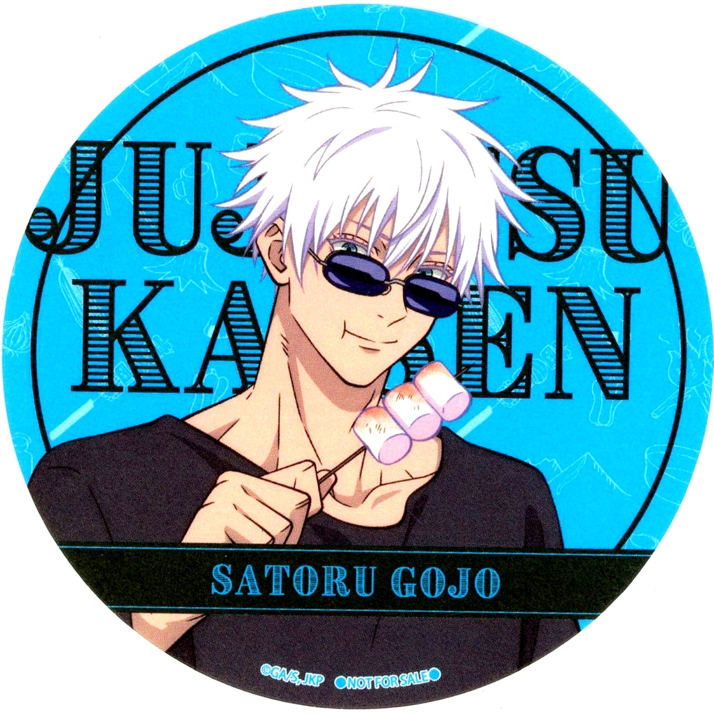 Satoru Gojo Coaster Jujutsu Kaisen x Yomiuriland 2024 2nd Half Drink Menu Order Bonus [USED]