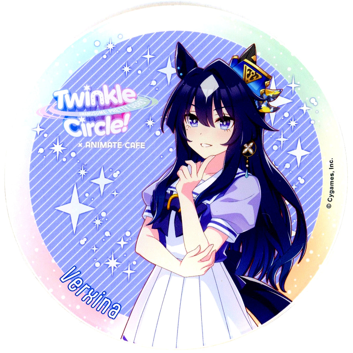 Verxina Uma Musume Pretty Derby Twinkle Circle animatecafe in Makuhari Messe Trading Acrylic Coaster Cafe Menu Paid Bonus [USED]